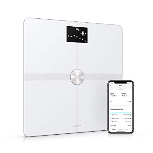 Withings Body+ - Smart Wi-Fi and Bluetooth Bathroom Scale - Digital Bathroom Scale Incl. Body Fat Scale for Weight loss, Body Composition Scales (Renewed)