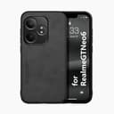 Kepuch Silklike Hülle für Realme GT Neo 6, GT Neo6 SE, GT 6, GT 6T - Hüllen Case Eingebaute Metallplatte für Realme GT Neo 6, GT Neo6 SE, GT 6, GT 6T - Schwarz - 1