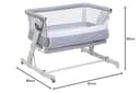 Chicco Next2Me Pop Up, Culla Fianco Letto Neonato, Culla Co-Sleeping, Chiusura Compatta, Trasportabile Ovunque, Spondina Apribile, Altezza Regolabile, Materasso e Borsa da Viaggio Inclusi, Grey Mist - 9