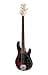 Sterling by Music Man StingRay Ray5 HH Ruby Red Burst Satin 5-snarige elektrische basgitaar (GSU RAY5HH-RRBS-R1) - 2