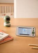 CREATE / Baby CAM Connect Pro/Cámara de vigilancia para bebés con WiFi y Monitor Verde Sage/Audio bidireccional. Video visión Nocturna. sensores de Actividad. 7 Canciones.5W - 3