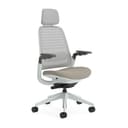 Steelcase Series 1, silla de oficina ergonómica con sujeción lumbar, brazos 4D y reposa cabeza regulables, respaldo de malla Trufa; Fabricado en Europa - 1
