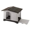 Ferplast Hundehütte DOGVILLA 90, Hundehütte Outdoor, Hundehaus, Seite zum öffnen, Boden zum Abtropfen, Isolierender Boden, Abnehmbares Dach, Lüftungsgitter, Recycelter Kunststoff, 88 x 72 x h 65 cm - 2