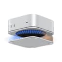 Akkyajaure Mac mini M4 Dock-Ständer, Aluminium-Desktop-Ständerhalterung für den neuen Mac mini M4 und M4 Pro, verbesserte Kühlung, einfacher Zugriff auf den Netzschalter und Schreibtischorganisation - 3