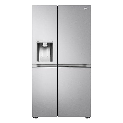 LG GSLV91MBAD Frigorifero Americano Side-by-Side, Classe D, Frigorifero No Frost, 635L, Wi-Fi, Door & Linear Cooling, Fresh Balancer, Dispenser senza allaccio, Igienizzazione UVnano, Acciaio