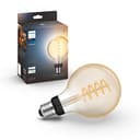 Philips Hue White Ambiance Filament Single Smart LED Globe [E27 Edison Screw] - 550 Lumens. Works with Alexa, Google Assistant and Apple Homekit - 1