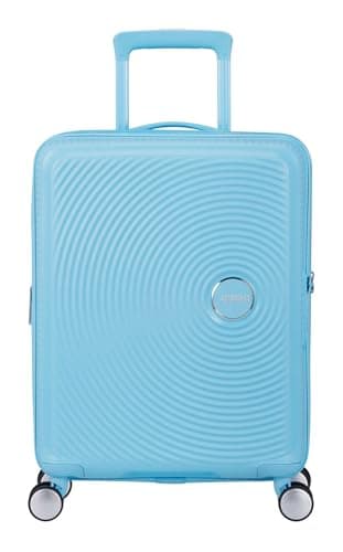 American Tourister carrello Soundbox Spinner 55/20 TSA EXP Trolley Blueberry Fizz celeste