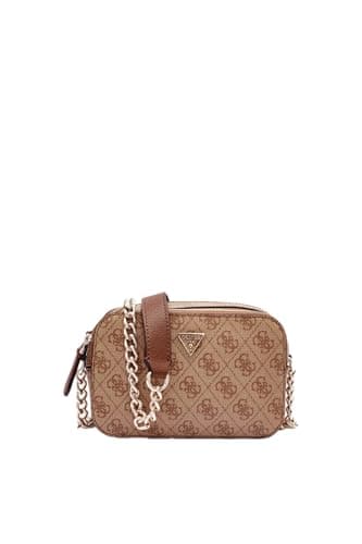 GUESS Noelle II Crossbody Camera, Latte logo, brown, Unit size