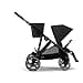 CYBEX Cochecito dorado GAZELLE S, Desde el nacimiento hasta los 4 años aprox., Máx. 22 kg (modo individual) / 2x 22 kg (modo Dúo), Sistema todo en 1 con 20+ configuraciones, Moon Black - 6
