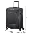 Samsonite Pro -DLX 5 - Spinner Expandible - 40.5/51.5 L - 3.2 kg de Caso, 55 cm, 51.5 L, Negro - 9