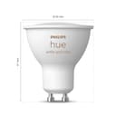 Philips Hue White & Color Ambiance GU10 LED Spot 3er Pack (400 lm), dimmbare LED Lampen für das Hue Lichtsystem mit 16 Mio. Farben, smarte Lichtsteuerung über Sprache und App - 7