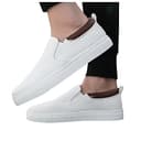 Generisch Scarpe da ginnastica comode da uomo al livello più basso, alla moda, da corsa, da uomo, bianco, 40 EU - 4