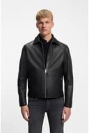 BOSS Uomo Leather_Outerwear, Nero 001, 46 - 3