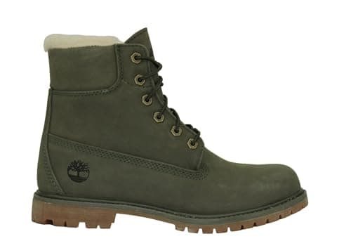 Timberland Premium 6 Inch Lambskin Boots Waterproof Women's Winter, dunkelgrün, 38.5 UK