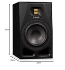 Monitor da studio attivo ADAM Audio A7V, woofer MLM da 7", tweeter AMT prodotto a mano, calibrazione Sonarworks, guida d'onda HPS orientabile - Diffusore nearfield professionale da studio - 2