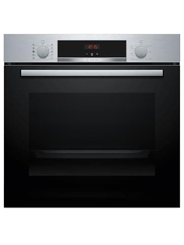 Bosch - Horno Multifunción con Vapor añadido, Serie 4, 60 cm. de ancho, 3D Hotair, Acero, HQA514ES3
