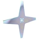 vhbw Ersatz-Messer (4-Stern) kompatibel mit Ambrogio 4.0 Elite, L25, 4.0 Basic, Deluxe, Evolution Rasenmäher - Ersatzklinge Grau, Stahl - 8