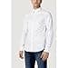 Armani Exchange Camicia Slim Fit con Bottoni, da Uomo, Bianco(Bianco Oxford), S - 3
