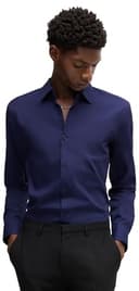HUGO C- Jenno Camicia, Dark Blue407, 42 Uomo - 5