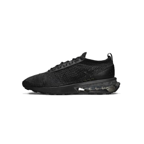 NIKE Air Max Flyknit Racer Trainers in Triple Black, 11 UK (FD2764-001)