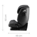 BRITAX RÖMER Seggiolino ADVANSAFIX 2 Z-LINE, per bambini da 76 a 150 cm (i-Size) con e senza ISOFIX, da 15 mesi a 12 anni, Midnight Grey - 3