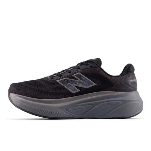 New Balance Men's Fresh Foam X More V6 Running Shoes, Black Castlerock Black Metallic, 43 EU