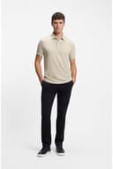 BOSS Mens Passertip Logo-Patch Slim-fit Polo Shirt in Stretch Cotton - 2
