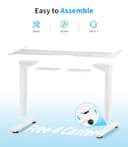 MAIDeSITe Scrivania Regolabile in Altezza con 2 Potenti Motori, 3 Livelli Telaio della Scrivania Elettrica Regolabile in Altezza e 4 Memorie e Funzione di Protezione Anti-collisione -T2 Pro Plus - 9