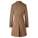 Gabardina corta para mujer, abrigo de invierno de mezcla lana color camel, abrigo medio largo, chaqueta con solapa cruzada y muesca, ropa - 5