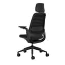 Steelcase Series 1, Silla de Oficina ergonómica con sujeción Lumbar, Brazos 4D y reposa Cabeza Regulables, Respaldo de Malla Ónix - 3
