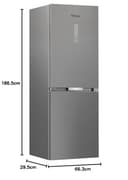 Whirlpool WHK 26363 XP6E Frigorifero Combinato a Libera Installazione Total No Frost, Capacità 316L (210 F + 106 C) Inox Classe C, 186.5x59.5x66.3 cm (AxLxP) - 10