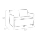 Keter Marie Outdoor Lounge Set | 2 Sofas + Vigo Storage Table + Cushions | Rattan-Effect Finish | Weatherproof Resin | 15-Min Easy Assembly | 3-Year Guarantee - 8