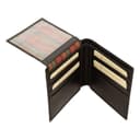 Old Angler Firenze Portafoglio in vera pelle | Protezione RFID integrata | Cuoio fiorentino conciato vegetale | Portafoglio in pelle nero con 2 scomparti - 4