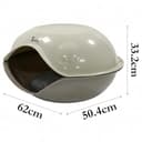 Actiaspet Cat & Dog Pet House – Weatherproof Indoor & Outdoor Animal Shelter – Kitten Bed & Small Dog Kennel – Raised Design - 2