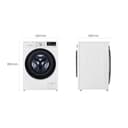 LG F4WV709P1E, Klasse A, Frontlader-Waschmaschine 9 kg, Wi-Fi, AI Direct Drive, Tiefenreinigung mit Dampf, TurboWash 360°, Große Kapazität, Außentür aus gehärtetem Glas, 60 x 62 x 85 cm ꟷ Weiß - 5