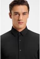 BOSS Herren P-HANK-s-C1-222 Slim-Fit Hemd aus Baumwoll-Mix mit Performance-Stretch Schwarz001 42 - 3