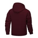 Generisch 2025 Winter Jacket Men's Lined Jacket with Zip Men's Outdoor Jacket Warming Jacket Coat Winter Coat Wolf, red, XS - 4