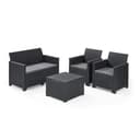Keter Emma Lounge Set, Mobili da giardino, Grafite - 1