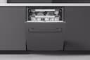 LG QuadWash DB475TXS Lavastoviglie da Incasso, a Scomparsa Totale, Serie 4, Classe A, 14 Coperti, 4 Bracci Irroratori, Vapore, Cerniere Sliding, Apertura Automatica, 3° Cestello, Wi-Fi, Acciaio - 6