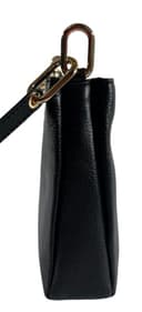 Michael Kors Trisha Leather Medium Triple Compartment Crossbody (Black) - 5