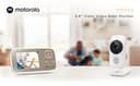 Motorola Nursery VM483 - Video Baby Monitors - Video Baby Monitor - 2.8 Inch Parental Unit - Infrared - Digital Zoom - Talk-Back Function, White (VM 483) - 10