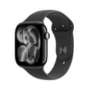 Apple Watch Series 11 GPS 46mm Smartwatch with Jet Black Aluminium Case with Black Sport Band M/L. Sleep Score, Fitness Tracker, Health Monitoring, Always-On Display, Water Resistant - 1