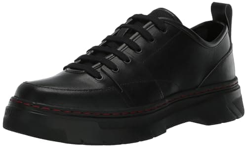 HUGO Men's Hybrid Lace Up Oxford Shoe, Black Storm, 5 UK