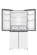 Hisense RQ5P470SETE, Frigorifero Americano Quattro Porte, Classe E, Finitura bianca in vetro, Total No Frost, WiFi, Metal cooling, Zona convertibile, Dispenser Acqua, Motore Inverter - 12