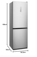 Hisense RB390N4CCD1 Frigorifero Combinato Total No Frost, Inox, 1.86x60cm, Classe D, 304L - 12