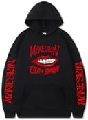 Silver Basic Maneskin Sudadera con Capucha para Mujer/Hombre Popular Bandas de Rock Italianas Support Ropa para Fans de la Música M,Negro-1 - 1