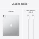 Apple iPad Pro 13'': Chip M4 Progettato per Apple Intelligence, display Ultra Retina XDR, 256GB, fotocamera frontale e posteriore da 12MP, Wi-Fi 6E, un giorno intero di batteria – Argento - 6
