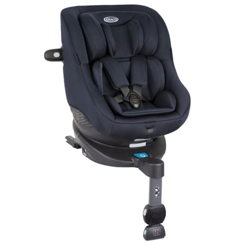 Graco Turn2Me i-Size R129 ISOFIX 360° Rotating Car Seat, Rearward Facing for Longer from Birth to Approx. 4 Years (40-105cm). Forward Facing from 15 Months to Approx. 4 Years (76-105cm), Navy