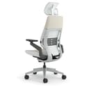Steelcase Gesture Ergonomischer Bürostuhl mit 360° Armlehnen, 3D-Live Back Lumbalstütze, anpassbarer Kopfstütze Beige - 4