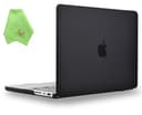 UESWILL Compatible with 2021 2022 2023 2024 MacBook Pro 16 inch M4 M3 M2 M1 Pro Max Chip Model A3403 A3186 A2485 A2780 A2991 Matte Case Cover + Microfiber Cloth, Black - 1